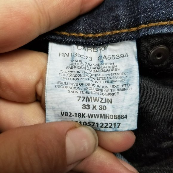 Wrangler Jeans Mens 33x30 Retro Dark Wash Stretch Mid Rise Slim Boot - Picture 14 of 16